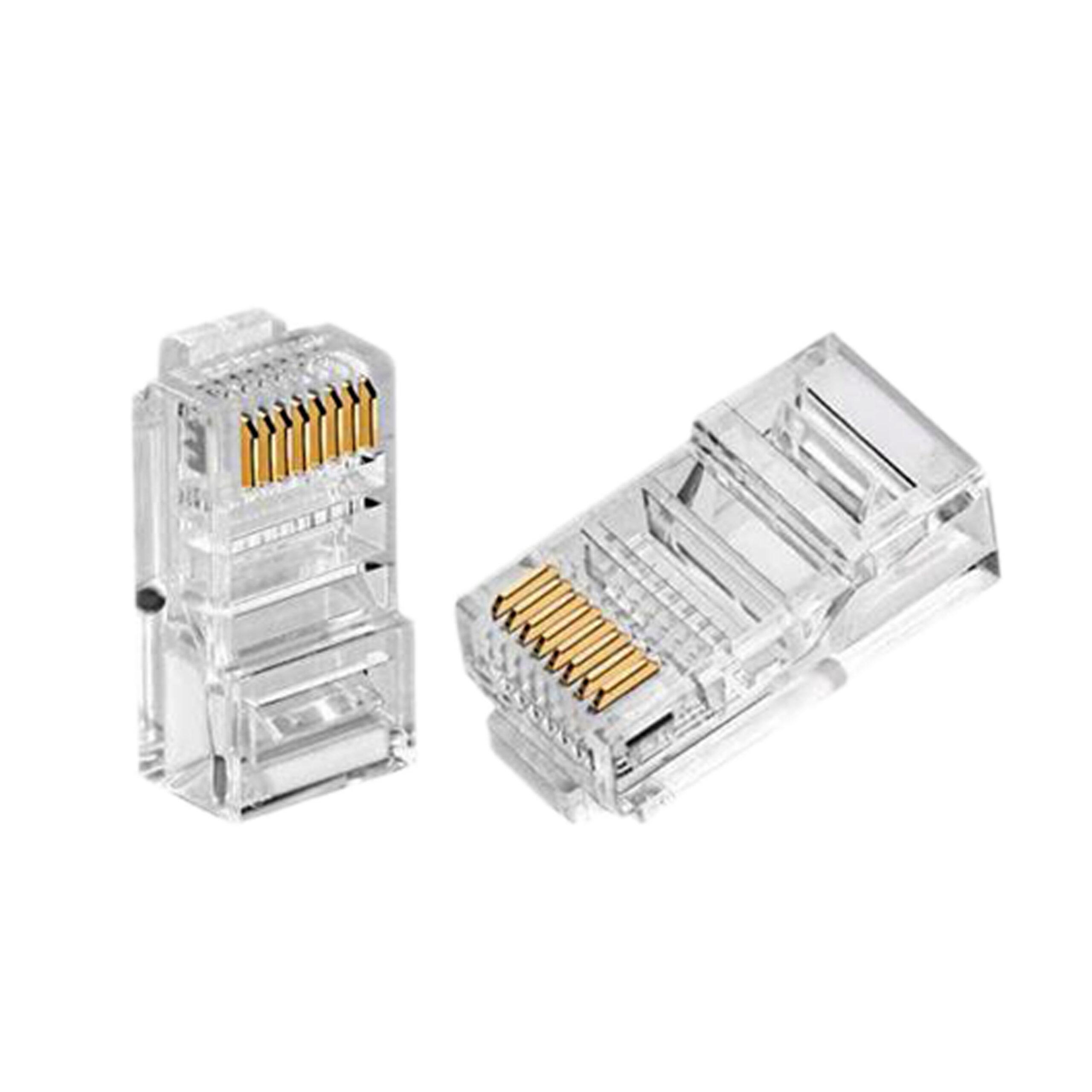 BlueStorm RJ45 UTP CAT6 PASS THROUGH Connector Open End SHAMS